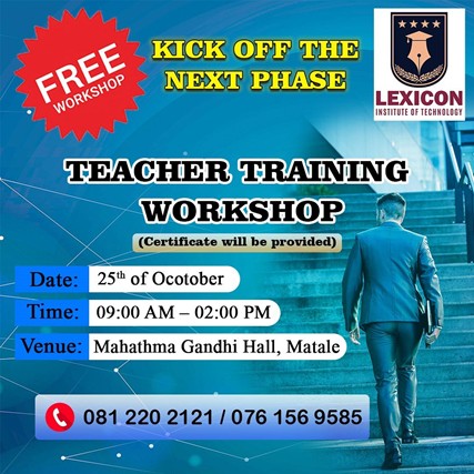 Teacher Training Workshop Poster